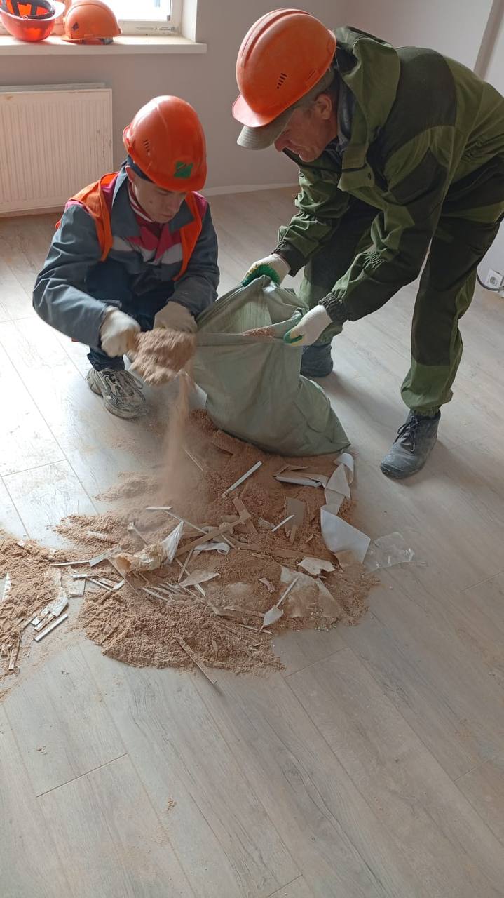 Уборка на стройке